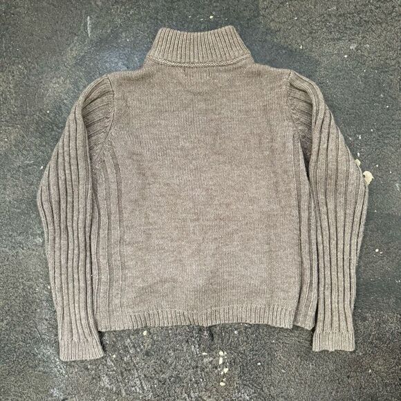 Woolrich Zip Up Hoodie Wool Blend Tan/Khaki Color Preppy Style Women’s Medium - Picture 7 of 11